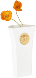 Versace White Rosenthal Medusa Madness Vase