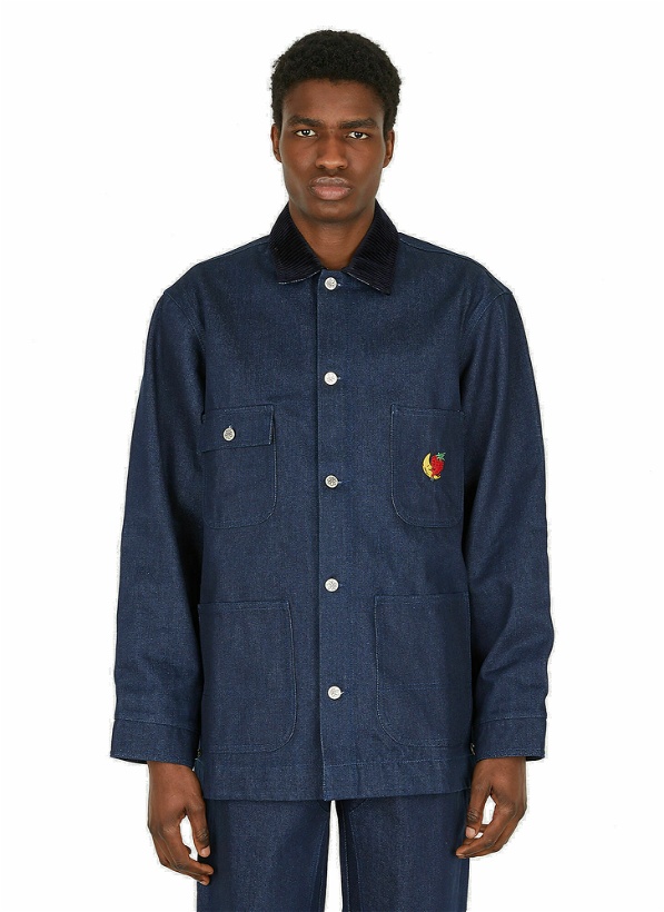 Photo: Embroidered Workwear Jacket in Blue