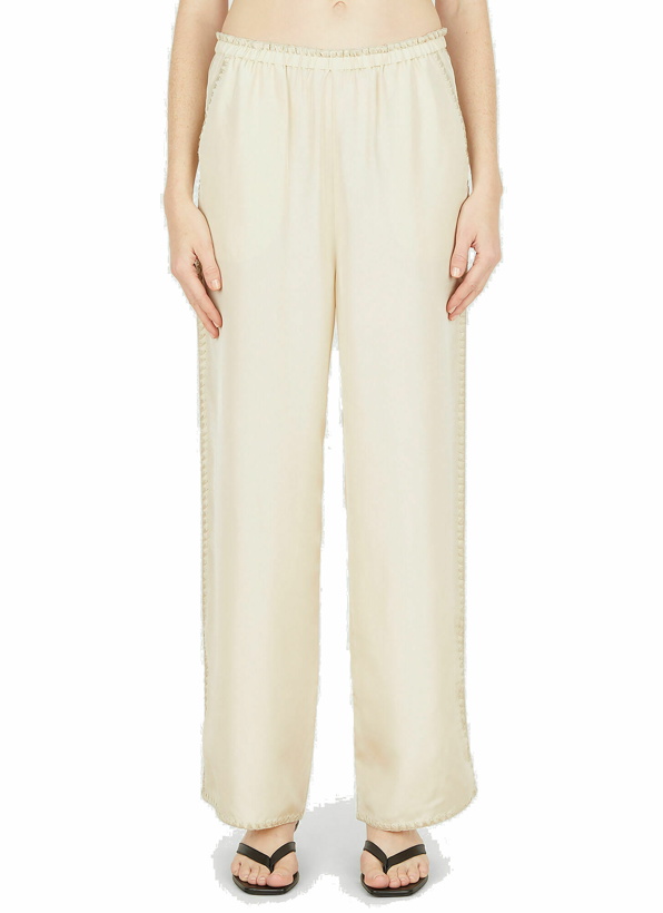 Photo: Embroidered Pants in Cream