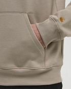 Carhartt WIP Hooded Chase Sweat Beige Mens Hoody