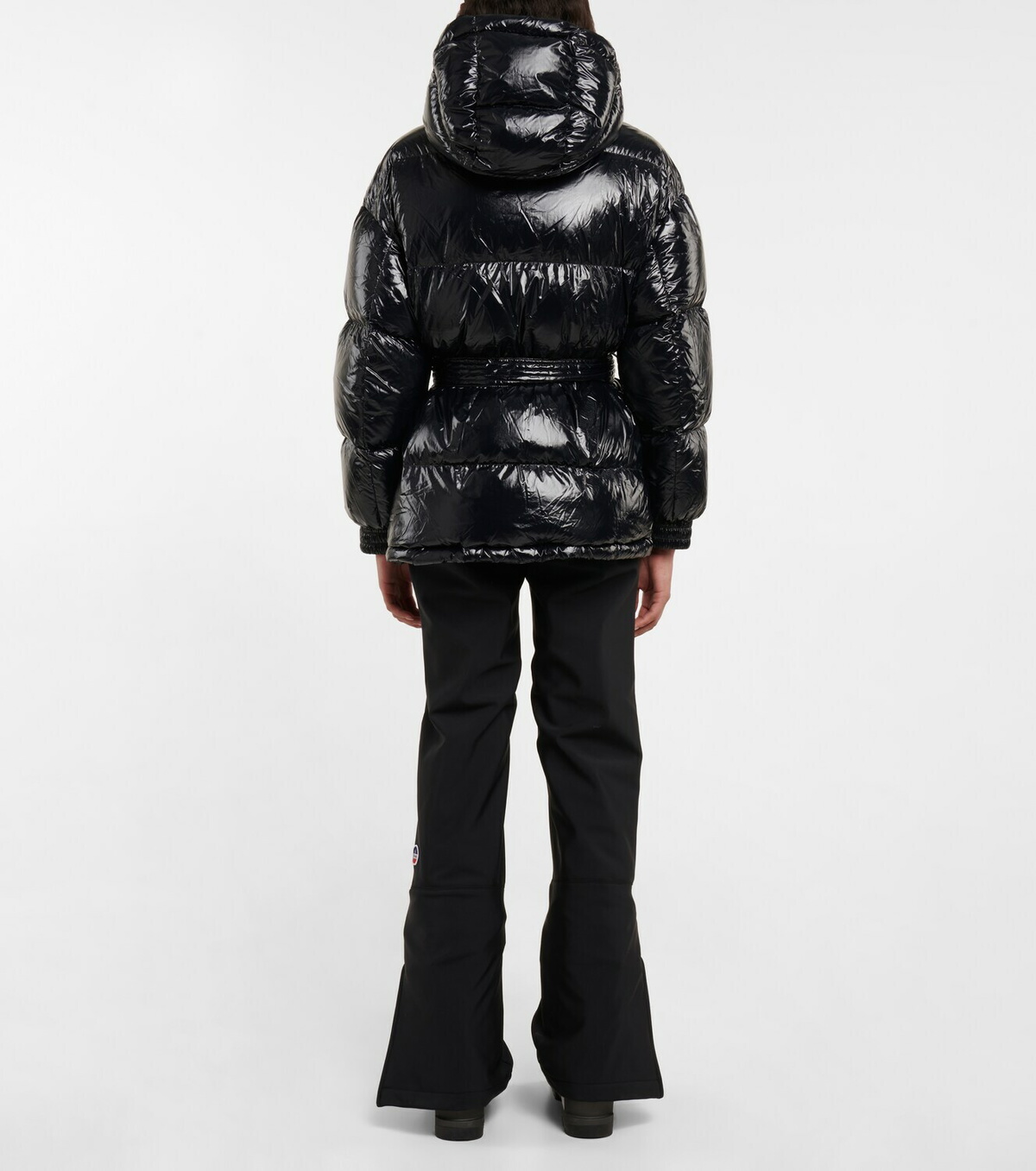 Perfect Moment Metallic belted down parka