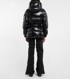 Perfect Moment Metallic belted down parka