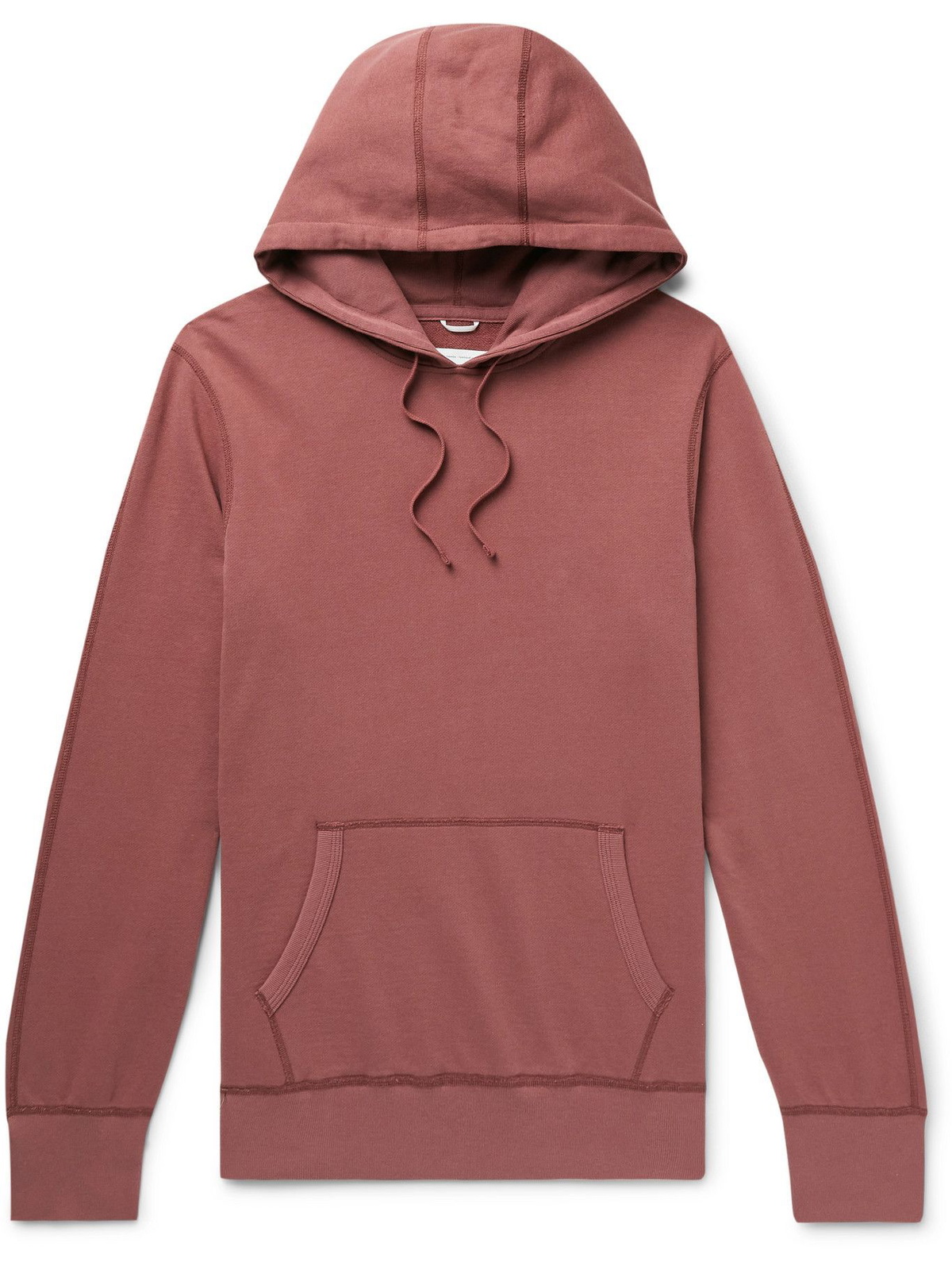 Reigning Champ Cotton Jersey Hoodie Red Reigning Champ