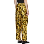 Versace Underwear Black and Gold Barocco Lounge Pants
