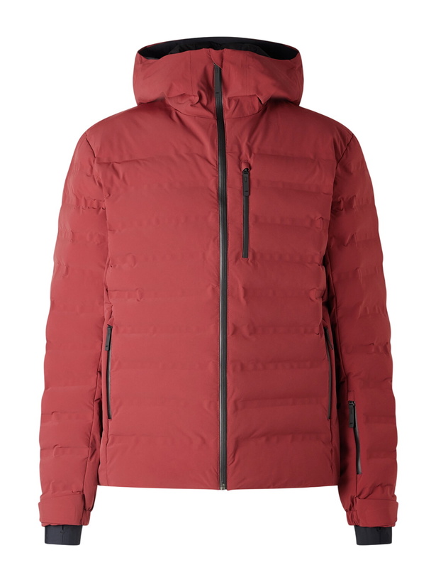 Photo: Aztech Mountain - Pyramid Quilted Hooded Ski Jacket - Burgundy