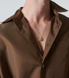 Mateo 14kt gold necklace with emerald pendant