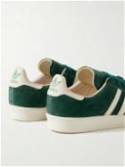 adidas Originals - Campus 80s Leather-Trimmed Suede Sneakers - Green