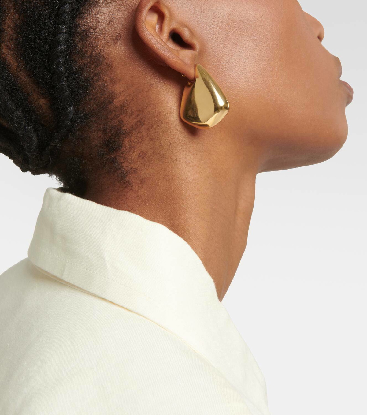 Bottega Veneta Fin Small 18kt gold-plated sterling silver earrings