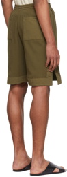 Jil Sander Green Cotton Shorts
