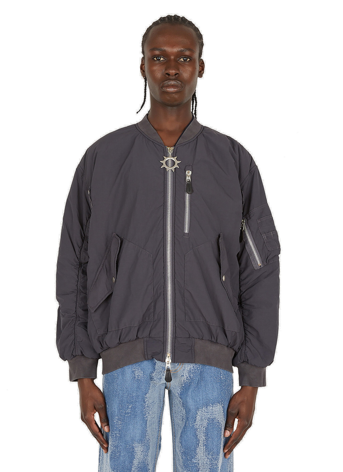 Delta Washed Bomber Jacket in Grey Eytys