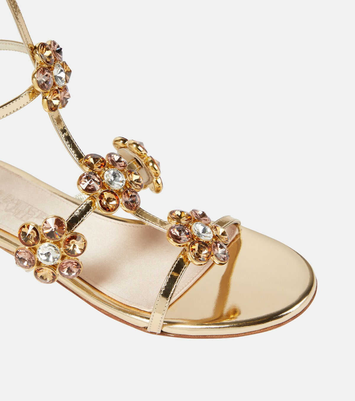 Giambattista Valli Embellished leather gladiator sandals