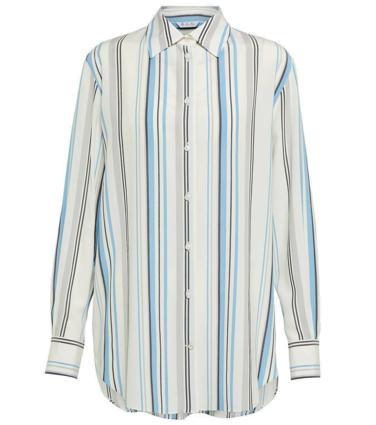 Loro Piana Idelle striped silk shirt Loro Piana