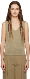 Nothing Written Khaki V-Neck Vest