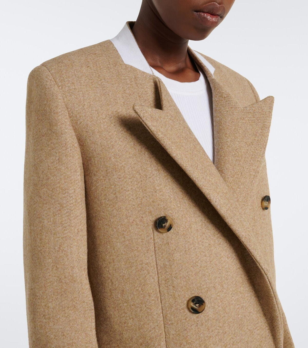 Victoria Beckham Double-breasted wool-blend blazer