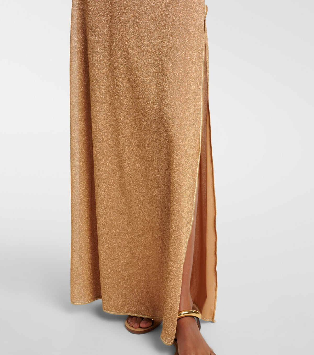 Oséree Lamé maxi dress