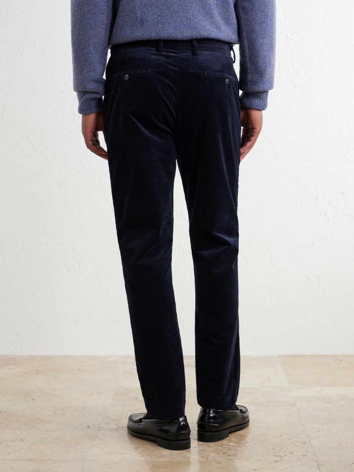 Sunspel - Straight-Leg Cotton-Corduroy Suit Trousers - Blue
