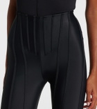 Mugler Paneled stirrup leggings