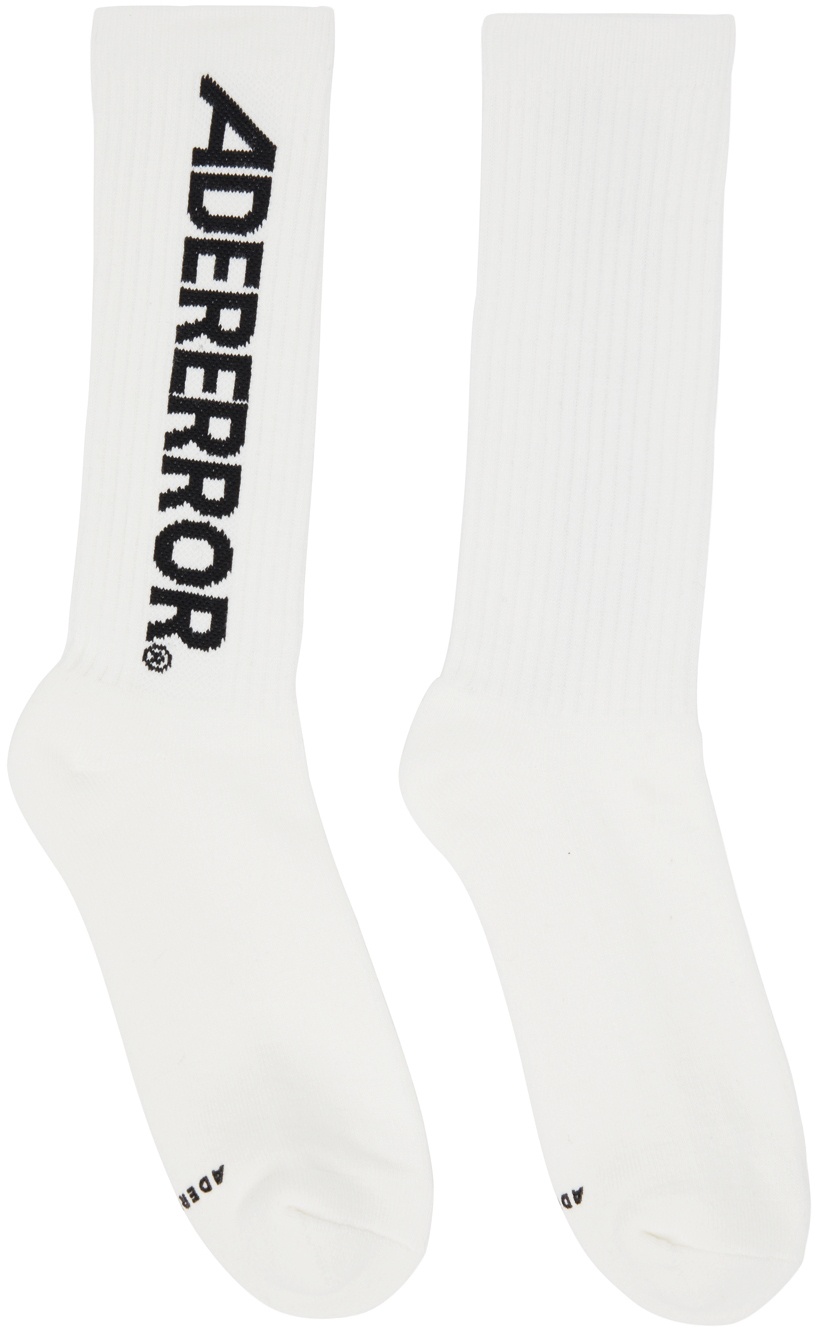 Photo: ADER error White Standic Logo Socks
