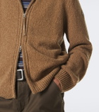 Moncler Bouclé wool-blend zip-up hoodie