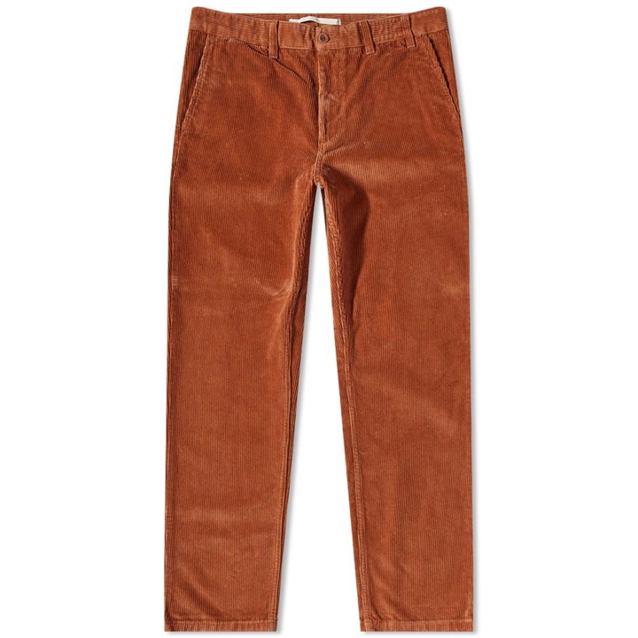 Photo: Norse Projects Men's Aros Corduroy Chino in Burnt Orange