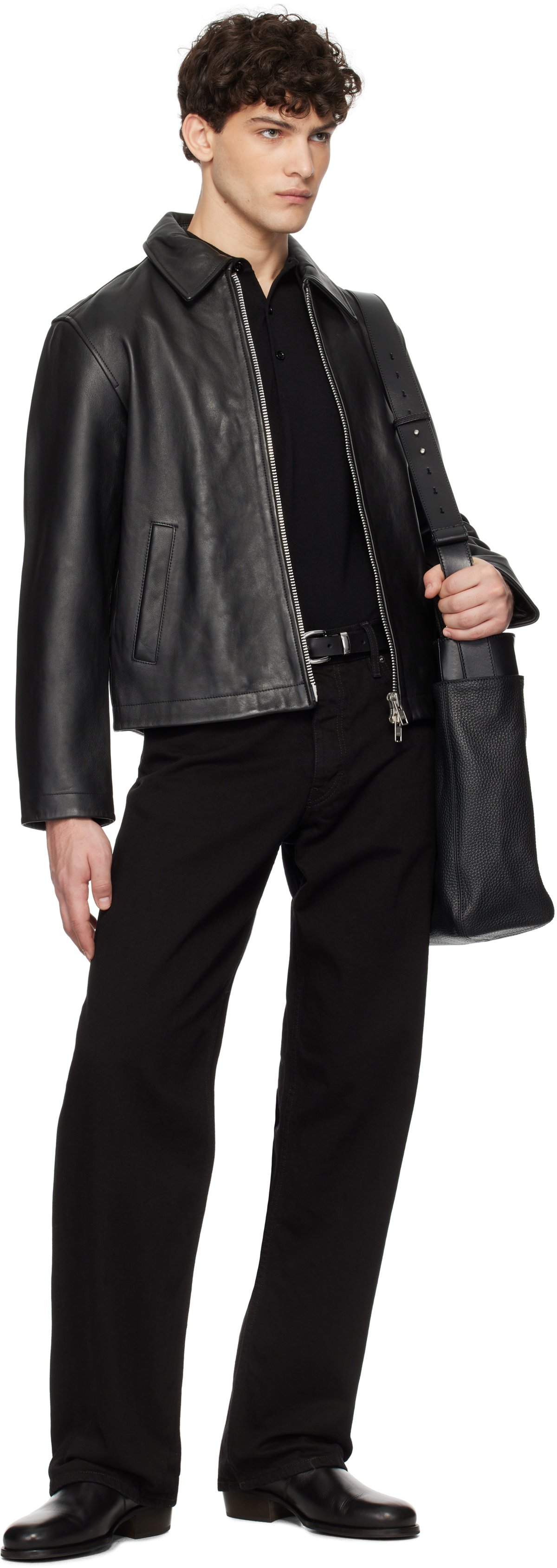 Sunflower Black Simple Belt