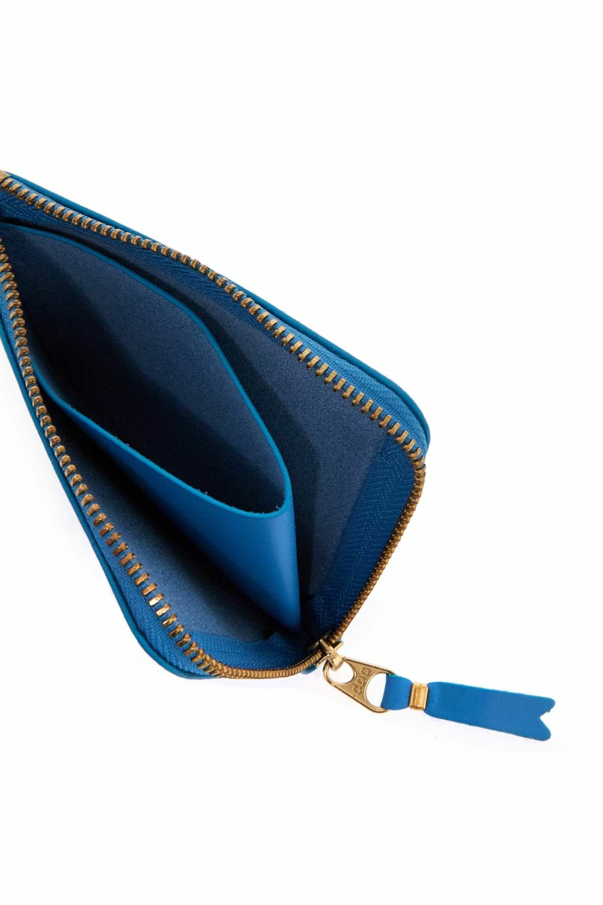 COMME DES GARCONS WALLET zip around wallet portfolio Light blue