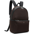 BOSS Brown Logo Lettering Backpack