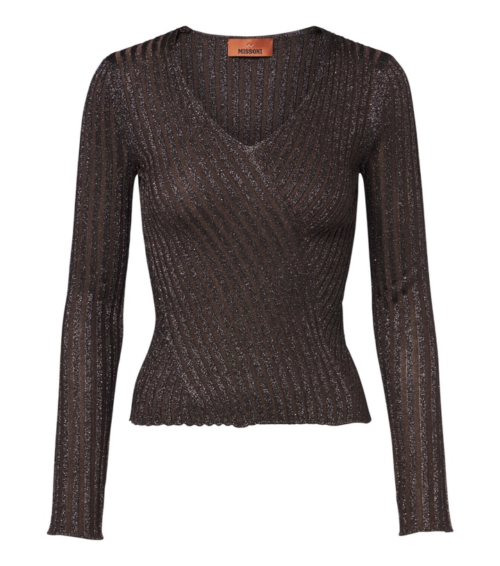Photo: Missoni Striped lamé top