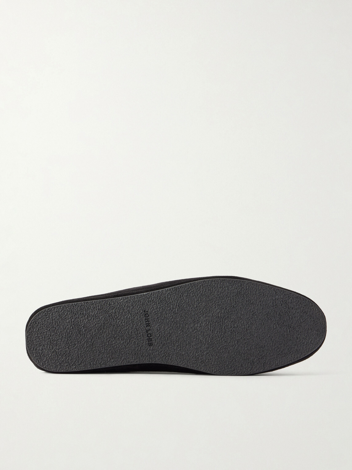 John Lobb - Kingston II Collapsible-Heel Suede Loafers - Black
