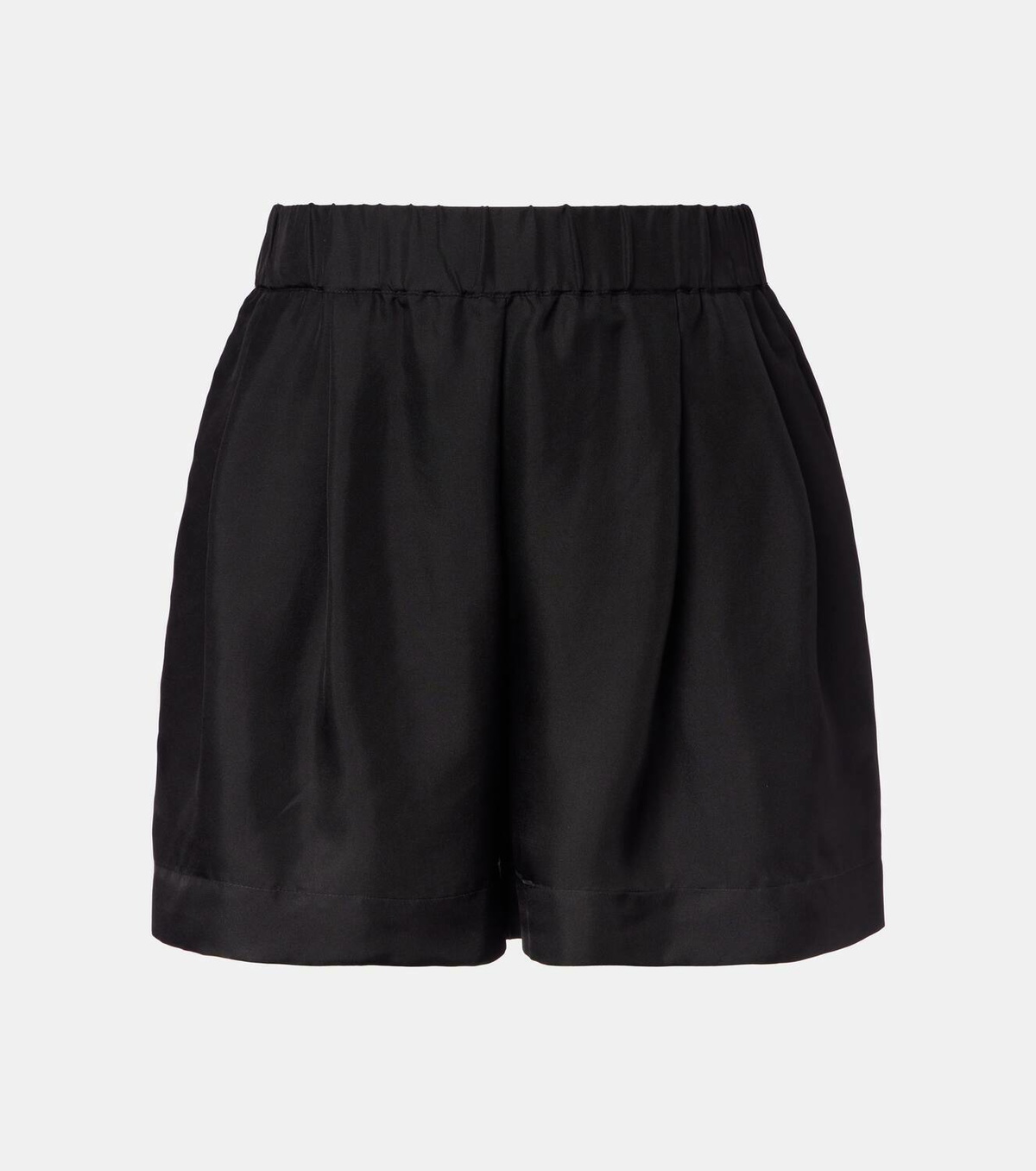 Asceno Zurich silk twill shorts
