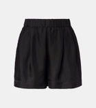 Asceno Zurich silk twill shorts