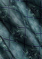 Casablanca Radiating Logo-monogram Silk Shirt Green