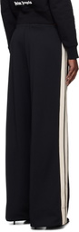 Palm Angels Black Logo Loose Track Pants