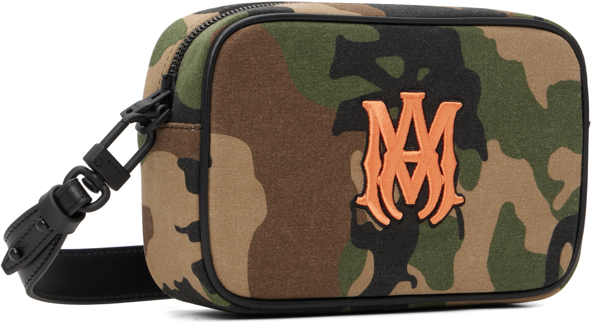 AMIRI Khaki MA Camo Camera Bag