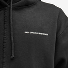 Space Available Men's Circular Design Hoodie in Black