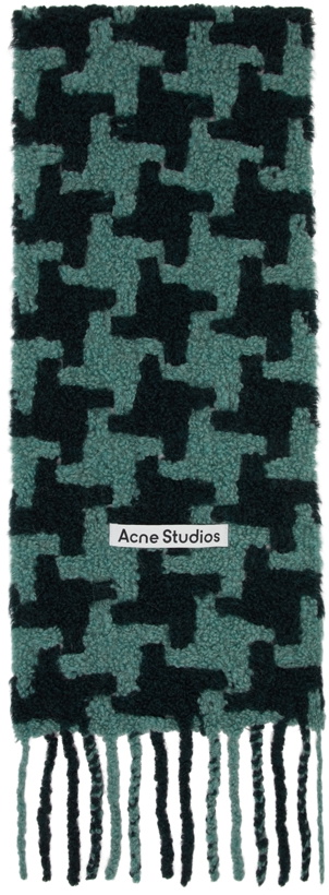 Photo: Acne Studios Blue Knit Scarf