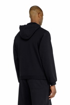 Diesel Hoodie in peached cotton blend - Tops Mens in Black