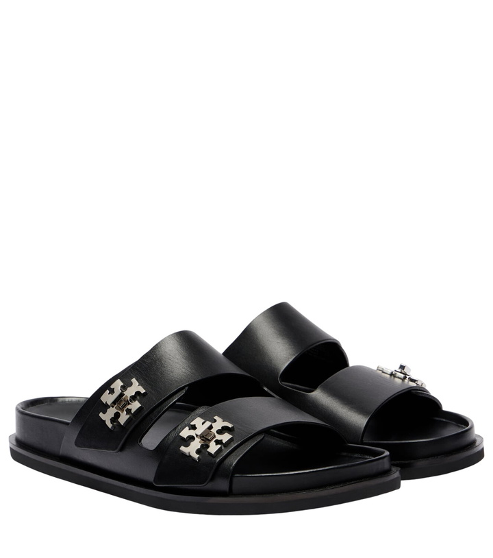 Photo: Tory Burch Turnlock leather slides
