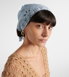 Anna Kosturova Crochet cotton head scarf