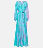 Anna Kosturova Tie-dyed silk maxi dress