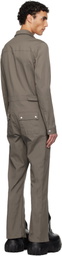Rick Owens Gray Hollywood Headon Jumpsuit