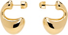Maria Black Gold Dolphin Large Earrings