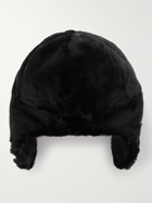 Mastermind World - Embroidered Faux Fur Trapper Hat - Black