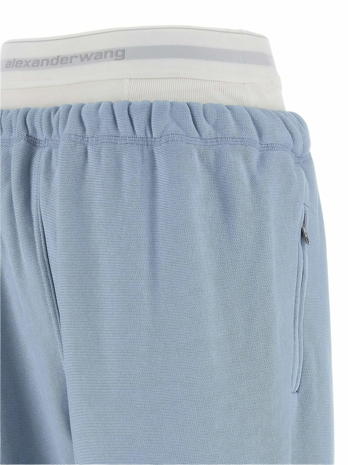 T by Alexander Wang wide Leg W/ Logo Elastic Exposed Brief Joggers