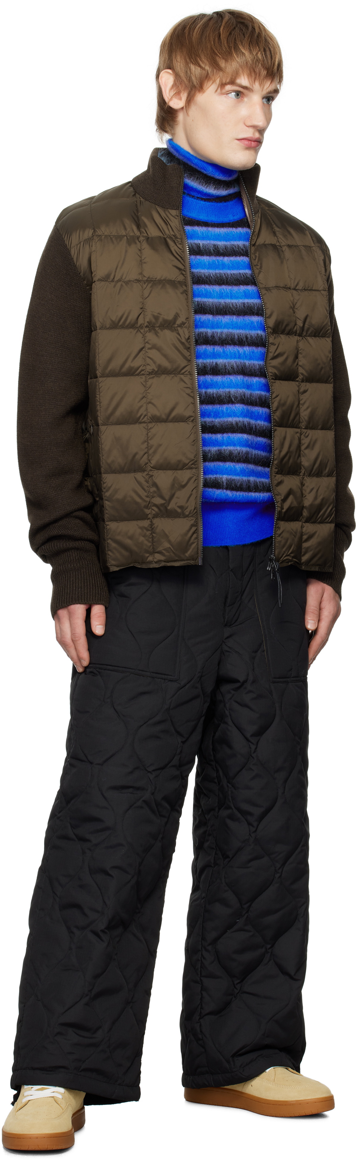 TAION Black Military Down Trousers