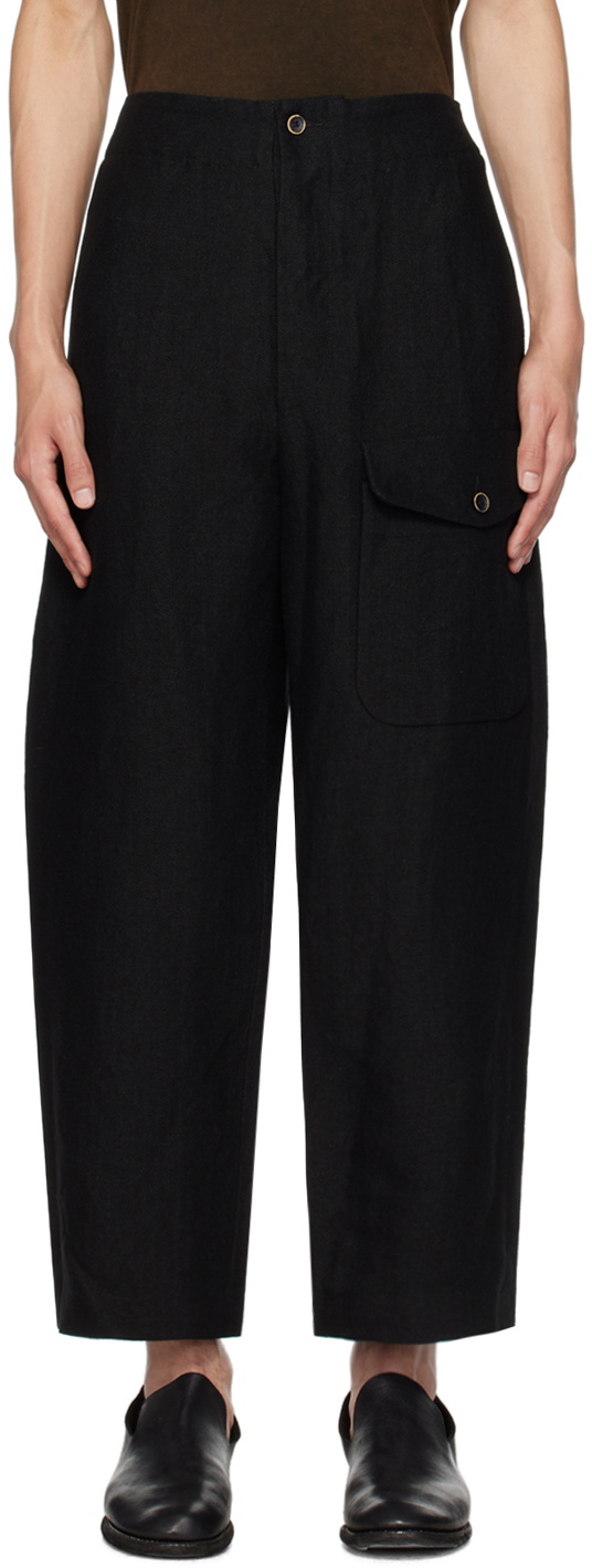 UMA WANG Black Paxton Trousers