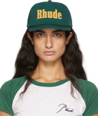 Rhude Green Twill Logo Cap