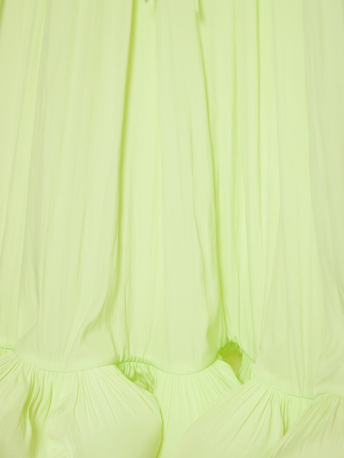 ワンピース LANVIN PLEATED MINI DRESS LANVIN - Ruffled Charmeuse Mini Dress Lanvin