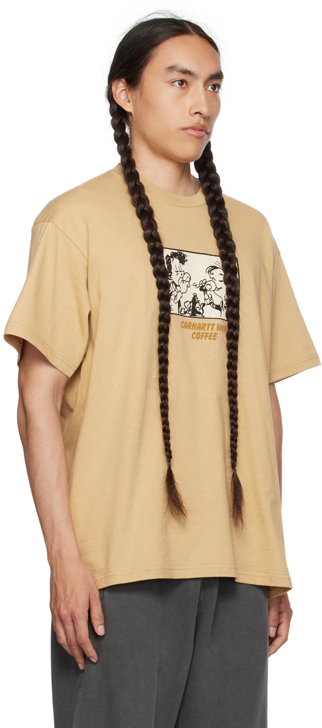Carhartt Work In Progress Tan 'WIP Coffee' T-Shirt