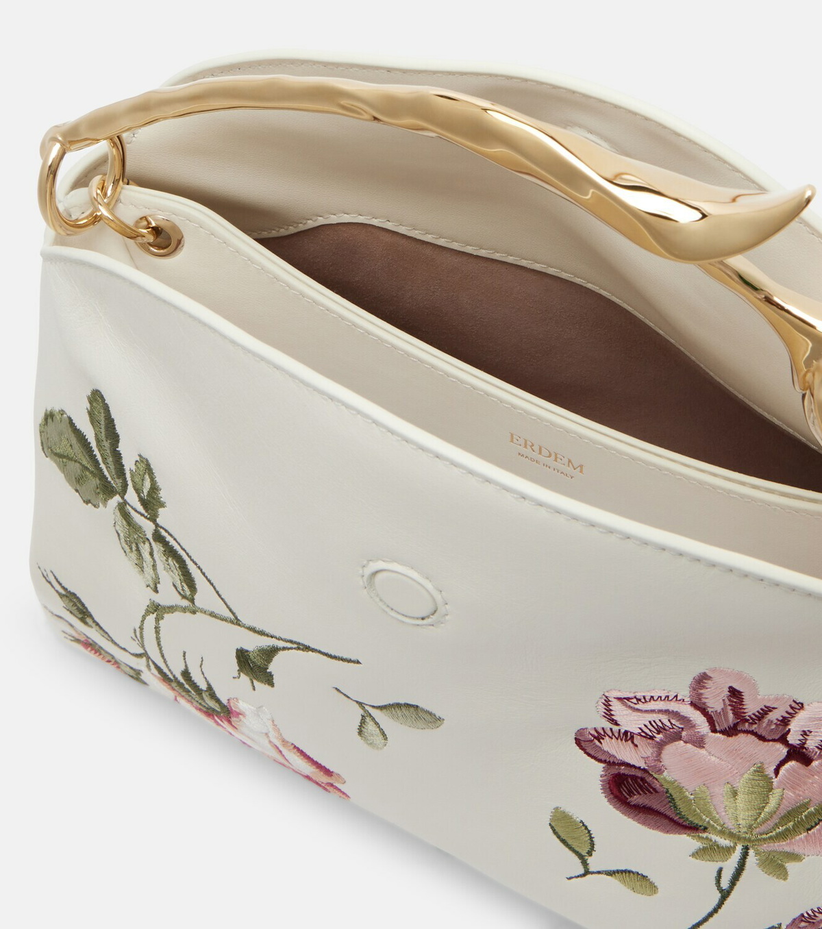 Erdem Bloom Medium floral leather top-handle bag